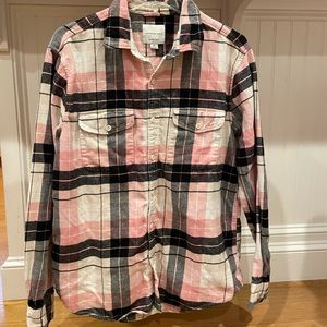 American Eagle Pink Super Soft Flannel men’s size Large